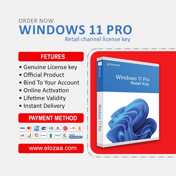 Microsoft Windows 11 Professional – Lifetime License Key – Online Activation